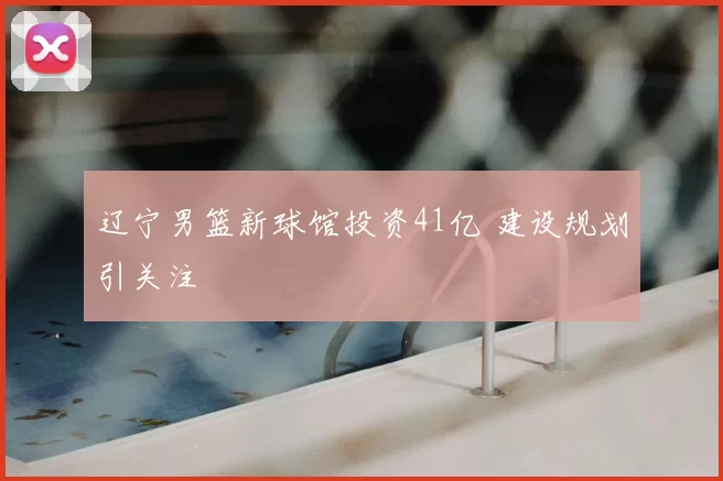 辽宁男篮新球馆投资41亿 建设规划引关注